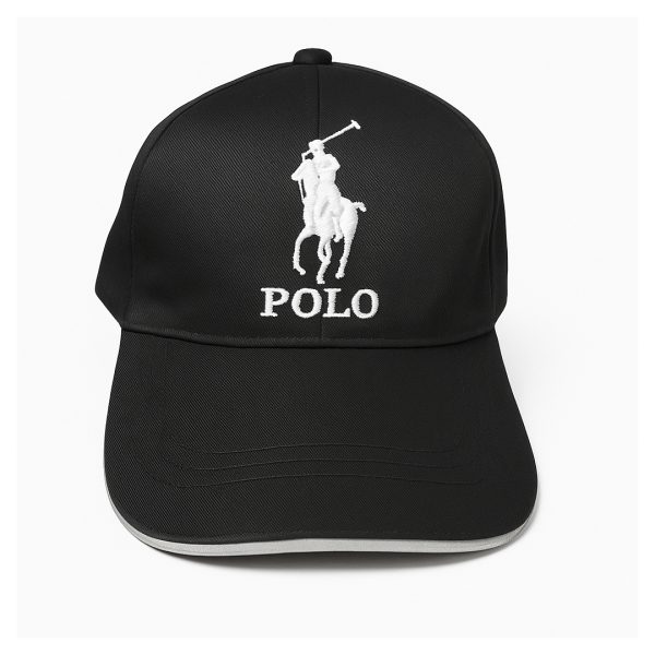 Elevate Your Look: Iconic Dark Black Baseball Polo Cap